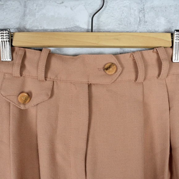 Vintage salmon pink high waisted women's shorts - Picture 5 of 8